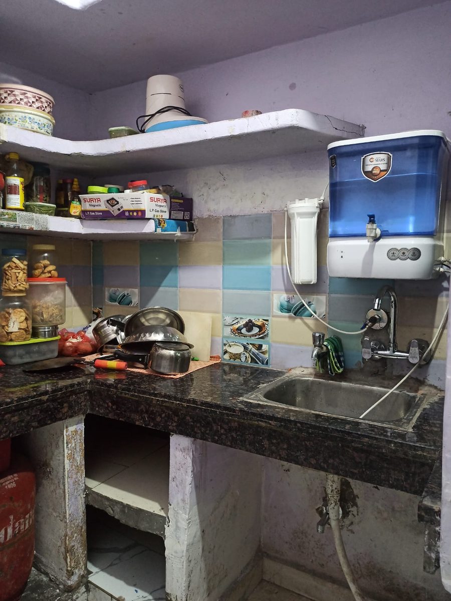 RO water purifier and steel sink